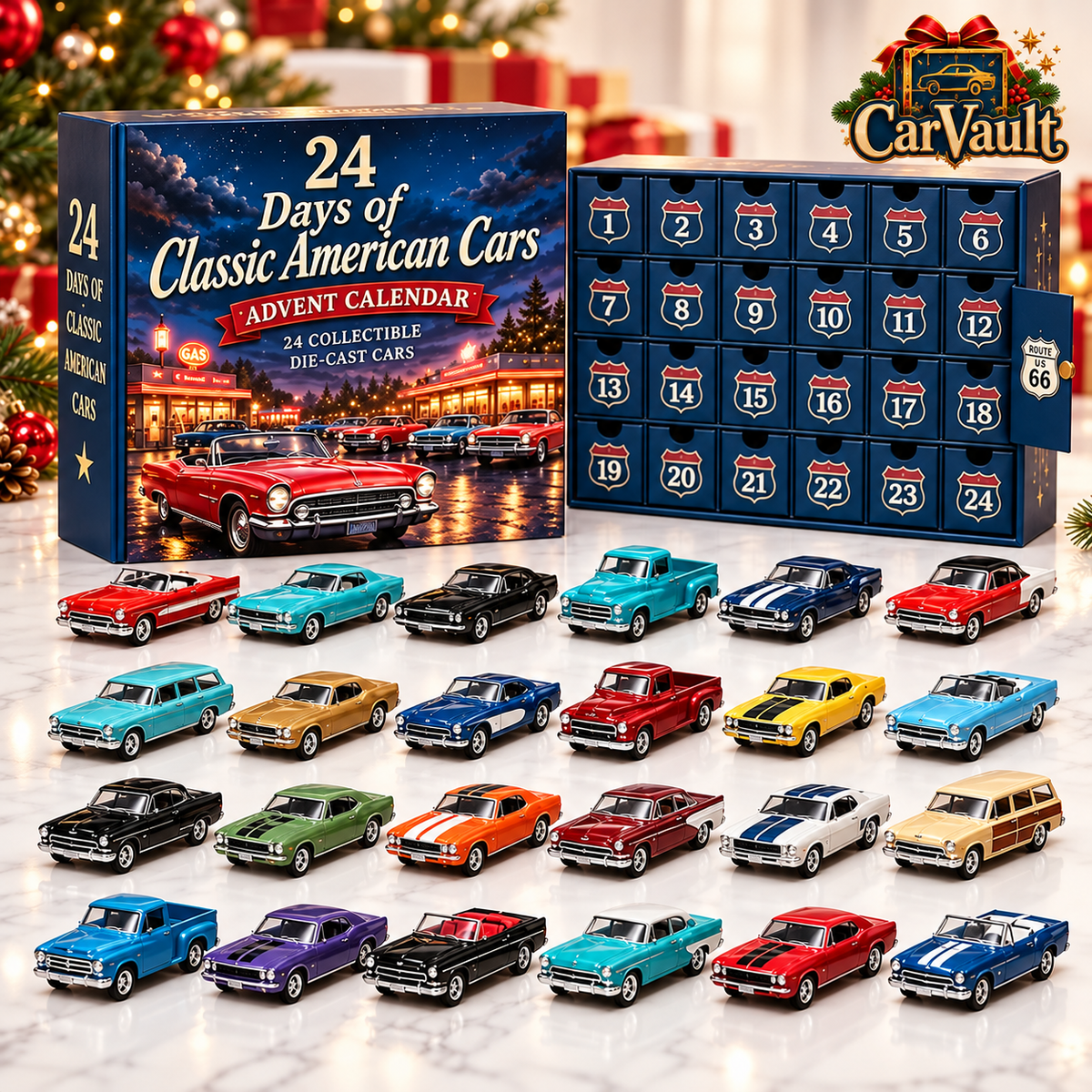 CarVault™ Classic American Cars Advent Calendar