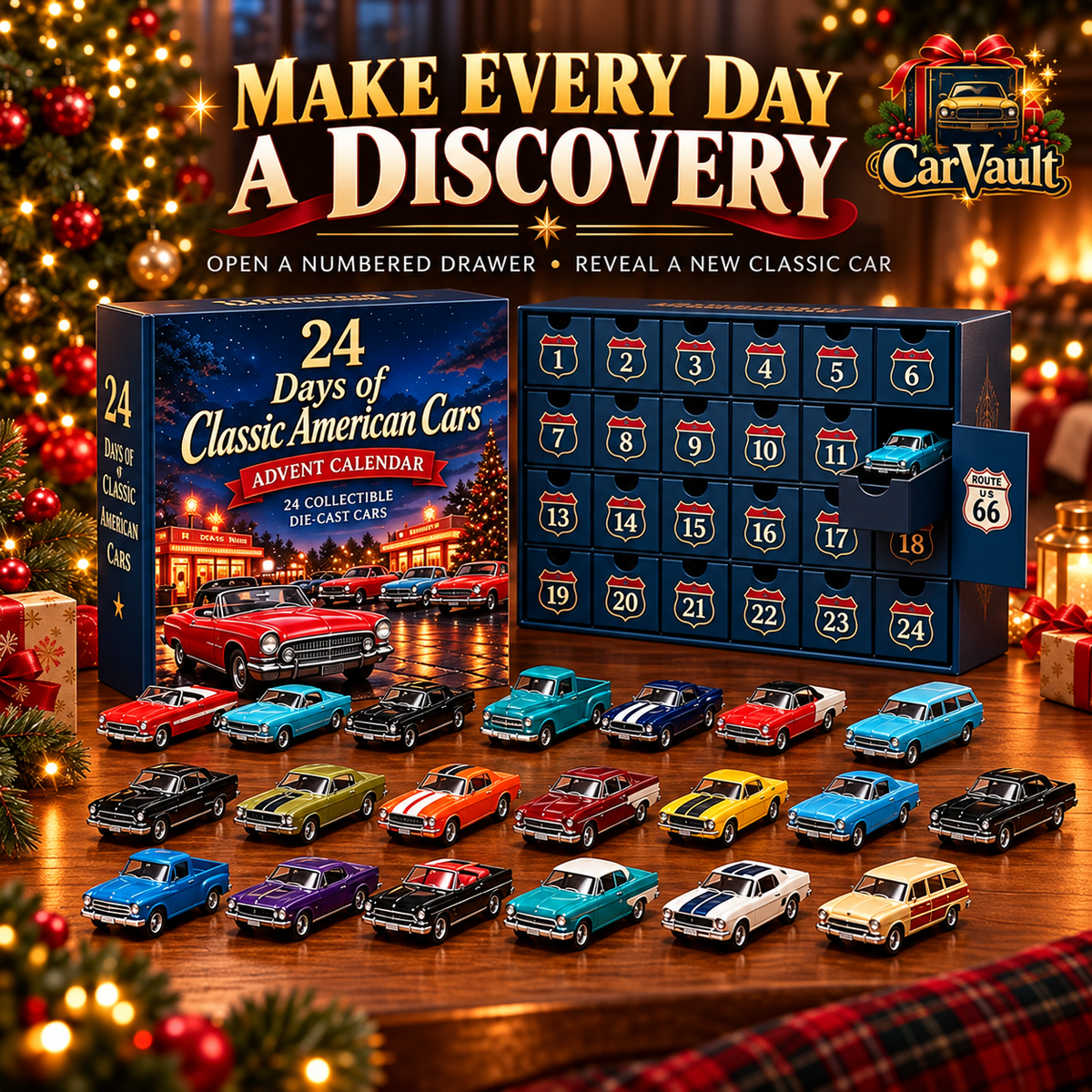 CarVault™ Classic American Cars Advent Calendar